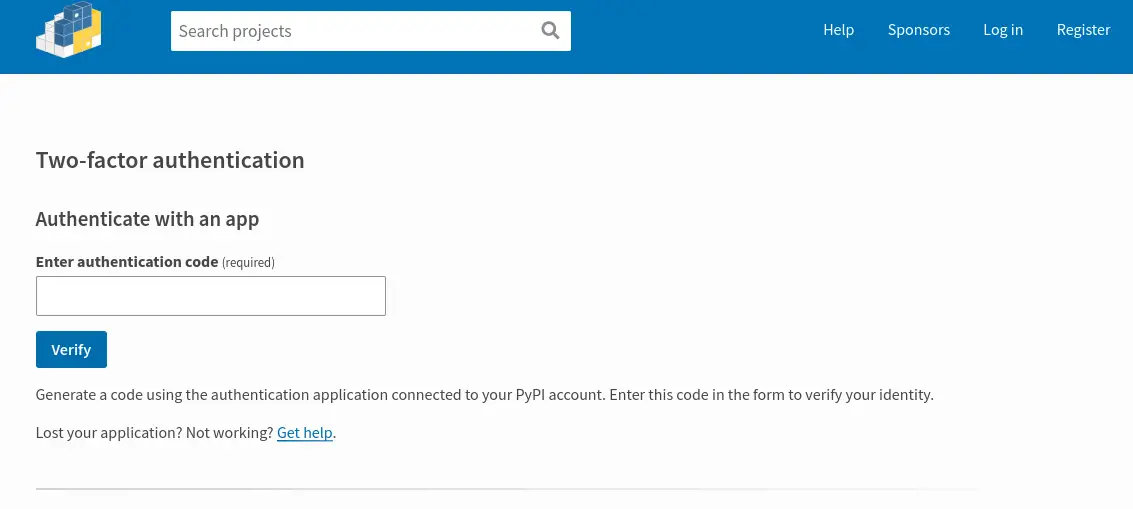 pypi-2fa-code